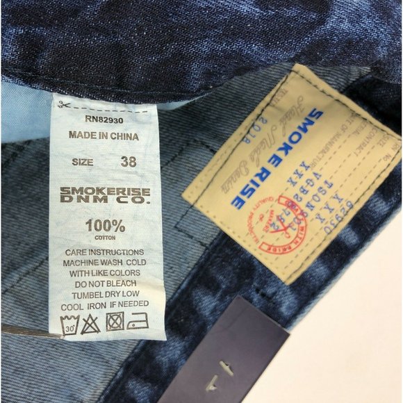 Smoke Rise Distressed Light Wash Denim Jean Shorts - Picture 5 of 10